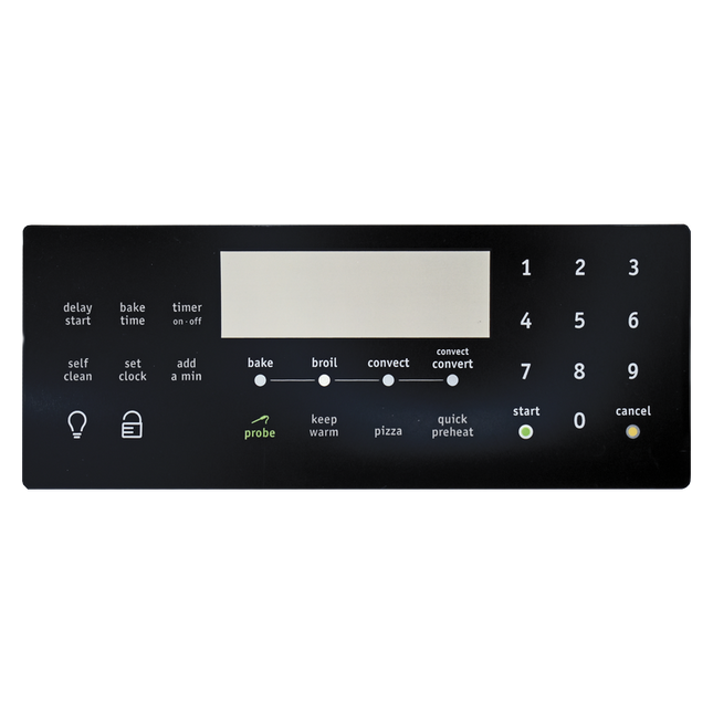 316419828CM Range / Oven Control Overlay (Faceplate) Replaces 316419828  Parts-O-Matic