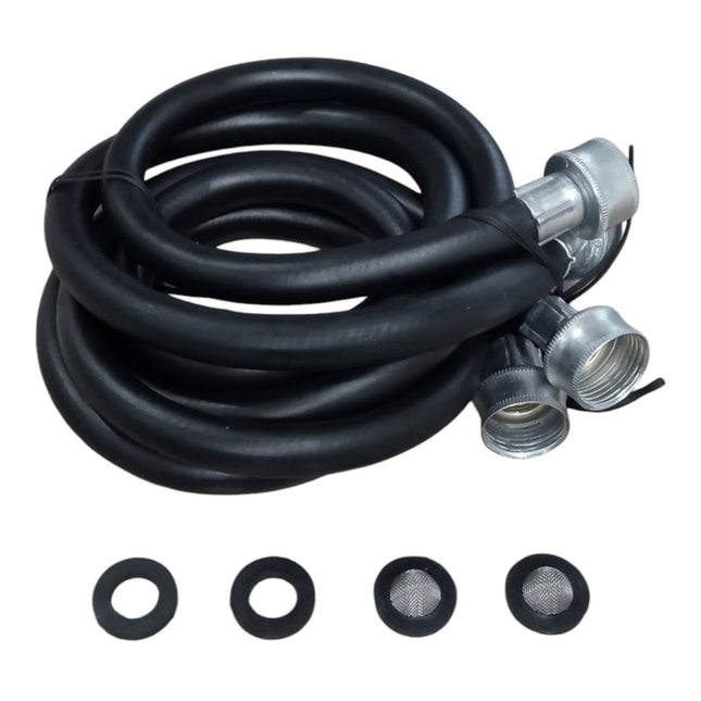 48FFK Washer Rubber Water Inlet Fill Hoses 4' (Set of 2) - Parts-O-Matic