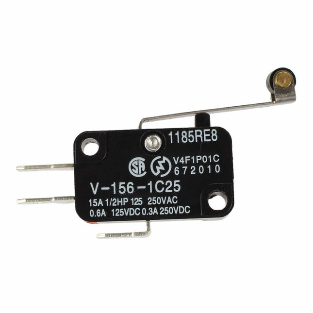 V-156-1C25 Micro Limit Switch | 1.1" Long Hinge Roller Lever  Parts-O-Matic
