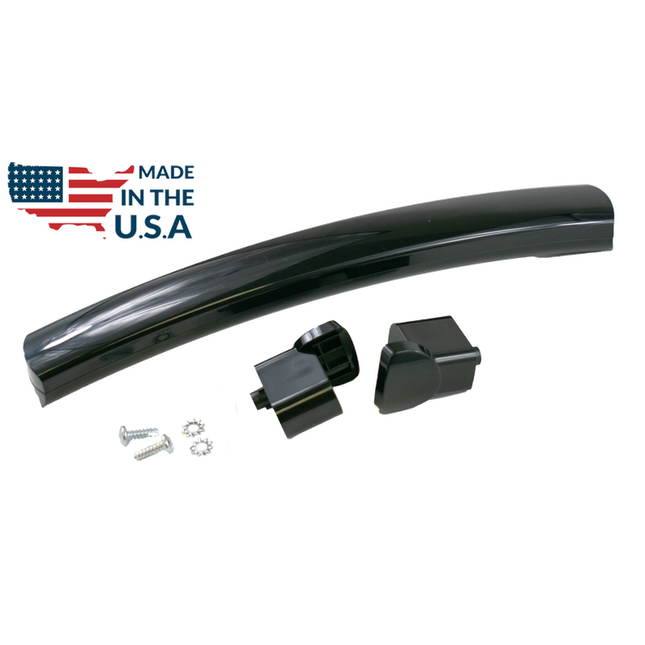 WB15X10275CM Microwave Door Handle Kit (Black) Replaces WB15X10275, WB06X10939  Parts-O-Matic