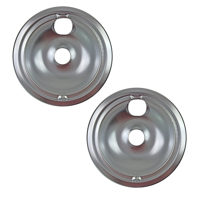 (2 Pack) WB31M15CM 8" Burner Drip Pan Replaces WB31M15  Parts-O-Matic