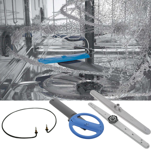 Dishwasher Spray Arms and Heater