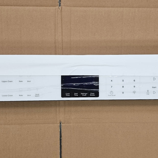 W10861732 Oven Genuine OEM (White) Control Panel (Open Box)  Parts-O-Matic