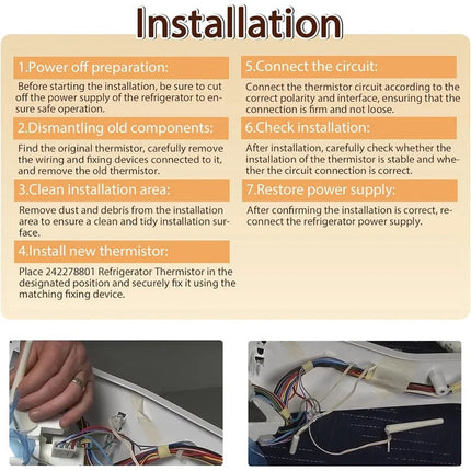 XPARTCO 242278801 Refrigerator Temperature Sensor  Parts-O-Matic