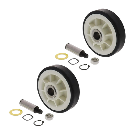 (2 Pack) 303373K Dryer Drum Roller Replaces 12001541 , WP6-3129480  Parts-O-Matic