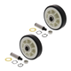 (2 Pack) 303373K Dryer Drum Roller Replaces 12001541 , WP6-3129480