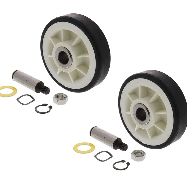 (2 Pack) 303373K Dryer Drum Roller Replaces 12001541 , WP6-3129480 Exact Replacement Parts