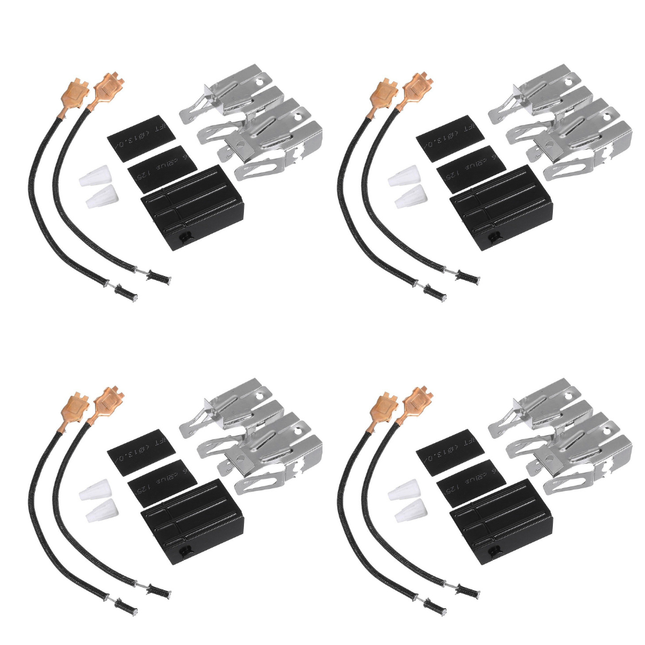 (4 Pack) XPARTCO 330031 Surface Burner Receptacle Kit  Parts-O-Matic