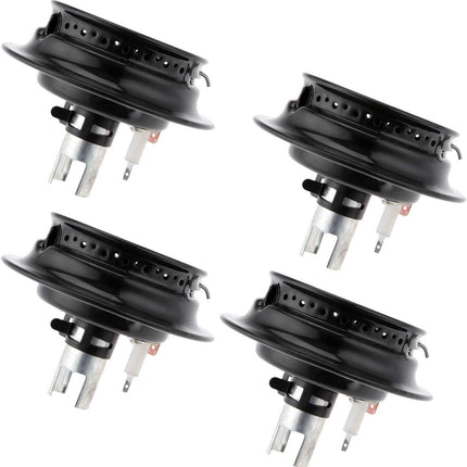 (4 Pack) 3412D024-09 Gas Range Sealed Burner Head with Igniter Replaces WP3412D024-09