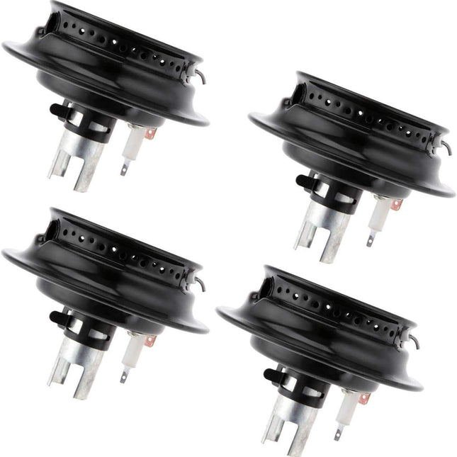 (4 Pack) 3412D024-09 Gas Range Sealed Burner Head with Igniter Replaces WP3412D024-09  Parts-O-Matic