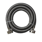 (2 Pack) Supco 3804FFSS Stainless Steel Braided 6ft. 3/8" Washer Inlet Water Hose