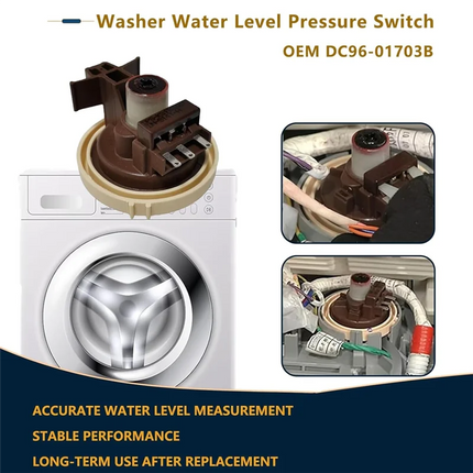 XPARTCO DC96-01703B Washer Water Pressure Switch  Parts-O-Matic