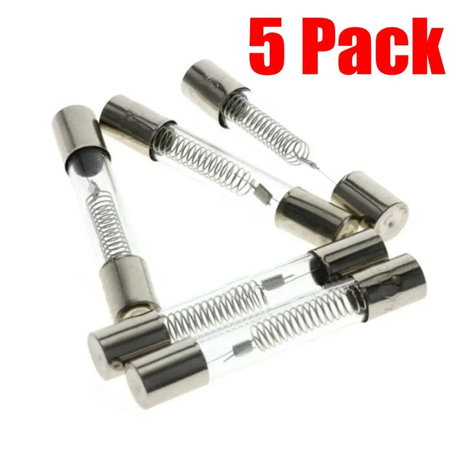 (5 Pack) XP5KV075A Microwave 5kV, 750mA (0.75A) High Voltage Fuse  Parts-O-Matic