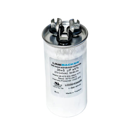Capacitor Round Dual Run 35 + 5 uf 370/440 Volts