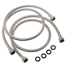 PM14X10005 GE Universal Washing Machine Stainless Steel Hoses - 2 Pack  Parts-O-Matic