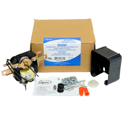Supco SM999 Refrigerator Universal Evaporator Fan Motor  Parts-O-Matic