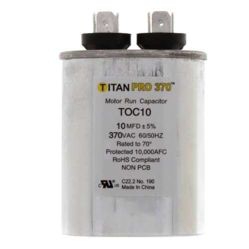 TOC10 Titan Pro 370 Capacitor Oval 10 MFD  Parts-O-Matic