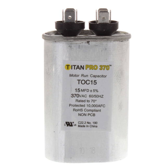 TOC15 Titan Pro 370 Capacitor Oval 15 MFD  Parts-O-Matic
