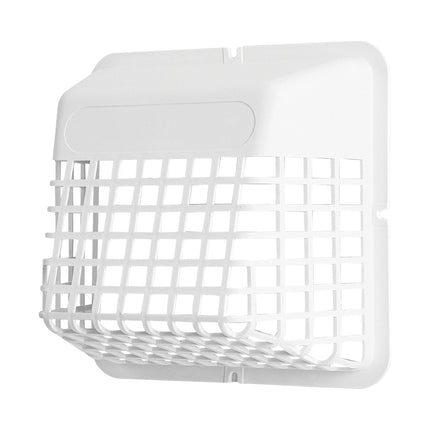 UBGWB Universal Bird Guard Dryer Vent Cover 3'-4" (White)  Parts-O-Matic
