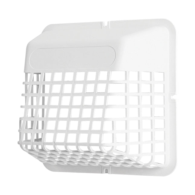 UBGWB Universal Bird Guard Dryer Vent Cover 3'-4" (White)  Parts-O-Matic