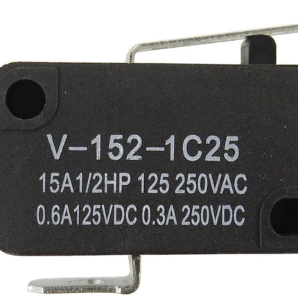 V-152-1C25 Micro Limit Switch | Long Straight 1" Hinge Lever