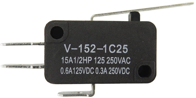 V-152-1C25 Micro Limit Switch | Long Straight 1" Hinge Lever Product vendor Parts-O-Matic