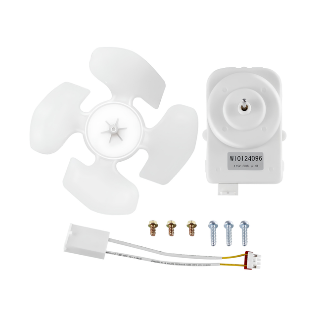 XPARTCO W10124096 Refrigerator Condenser Fan Motor  Parts-O-Matic