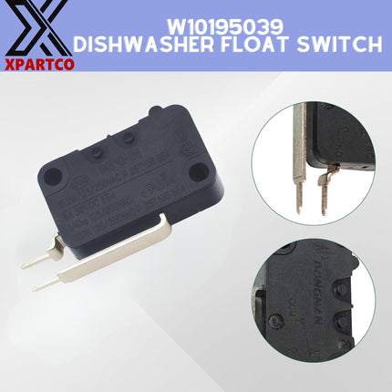 XPARTCO W10195039 Dishwasher Float Switch Replaces WPW10195039  Parts-O-Matic