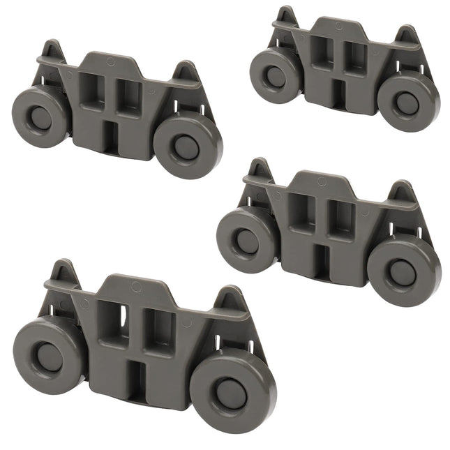 (4 Pack) W10195416 Dishwasher Lower Rack Wheel Replaces W10195416V  Parts-O-Matic