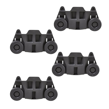 (4 Pack) W10195416 Dishwasher Lower Rack Wheel Replaces W10195416V  Parts-O-Matic