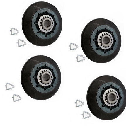 (4 Pack) ERP W10314173 Dryer Drum Roller Replaces WPW10314173