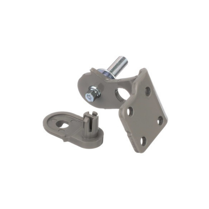 W10500004 Refrigerator Genuine Bottom Door Hinge & Cam Kit (Right, Gray)  Parts-O-Matic