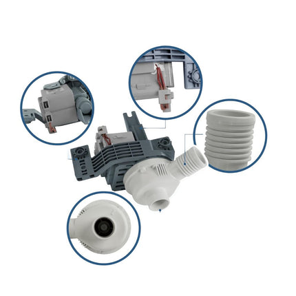 XPARTCO W10581874 Washer Drain Pump Replaces WPW10581874  Parts-O-Matic