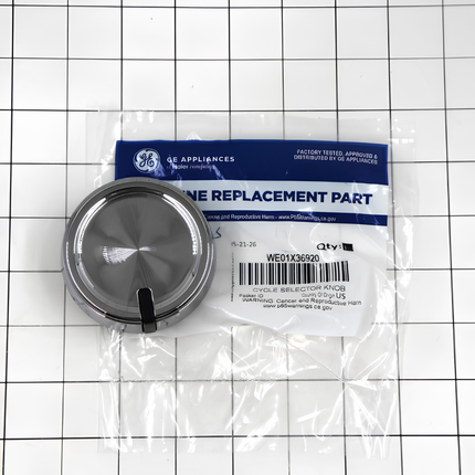 WE01X36920 Dryer Genuine Cycle Selector Control Knob  Parts-O-Matic