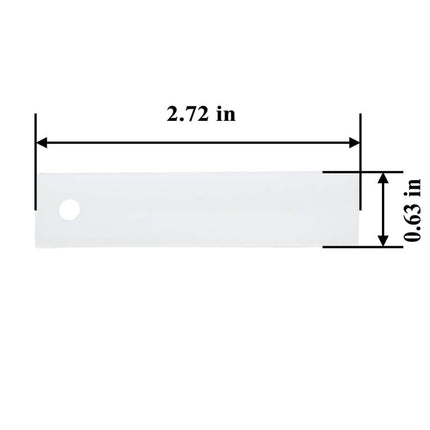 (2 Pack) WE1M504 Dryer Drum Slide Replaces WE03X37318  Parts-O-Matic