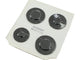 W10165810 Genuine OEM Surface Burner Cap Set Replaces WPW10165810