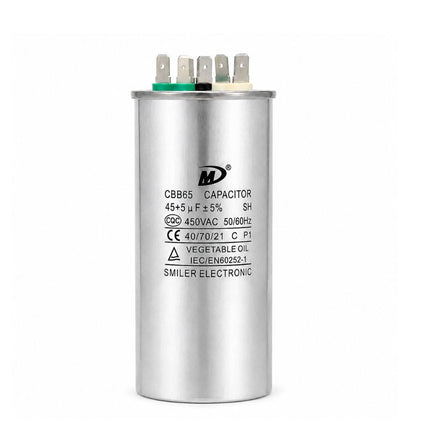 XPDC45X5-450R HVAC ROUND DUAL RUN CAPACITOR | 45+5 MFD 450 Volts  Parts-O-Matic