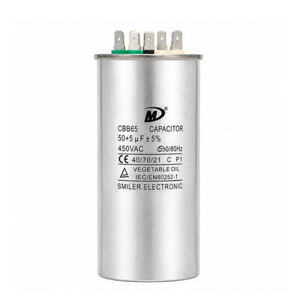 XPDC50X5-450R HVAC ROUND DUAL RUN CAPACITOR | 50+5 MFD 450 Volts  Parts-O-Matic