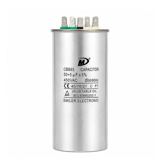 XPDC50X5-450R HVAC ROUND DUAL RUN CAPACITOR | 50+5 MFD 450 Volts  Parts-O-Matic