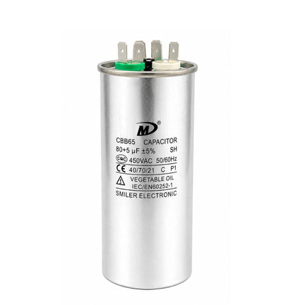 XPDC80X5-450R HVAC ROUND DUAL RUN CAPACITOR | 80+5 MFD 450 Volts  Parts-O-Matic