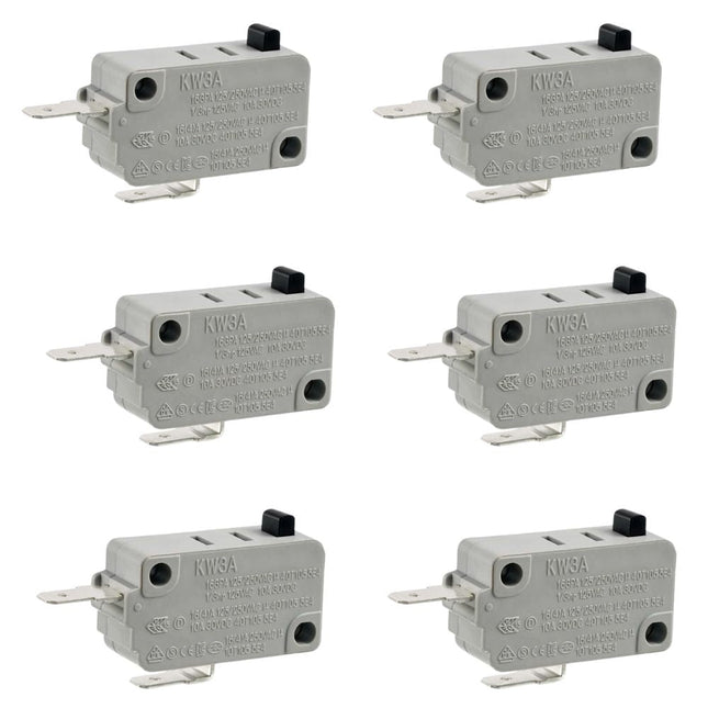 (6 Pack) XPG499 Microwave Door Switch (Normally Closed)  Parts-O-Matic