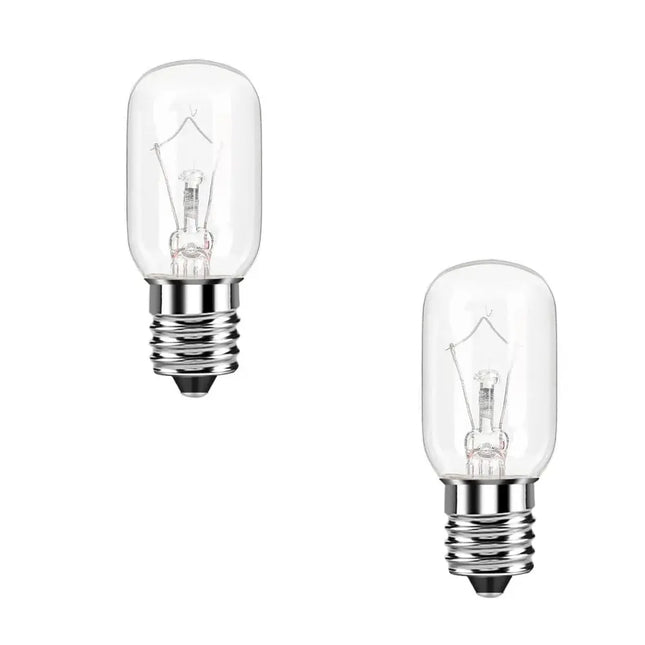 (2 Pack) XPIBE1740 Microwave Light Bulb (40W) Replaces 8206232A, WB25X10030  Parts-O-Matic