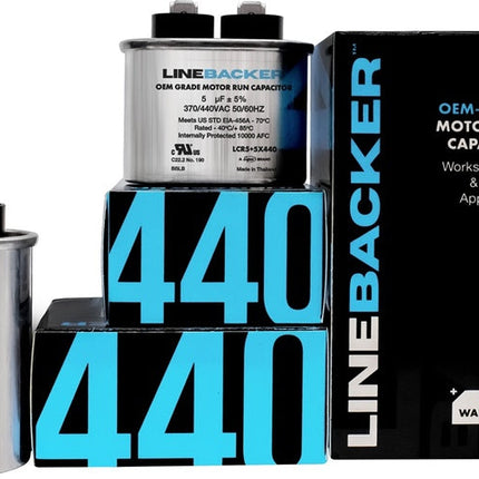 LCD30+5X440 HVAC OVAL DUAL RUN CAPACITOR | 30+5 MFD 370/440 VAC  Parts-O-Matic