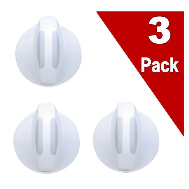 (3 Pack) ERP 134844410 Washer / Dryer Selector Knob Exact Replacement Parts