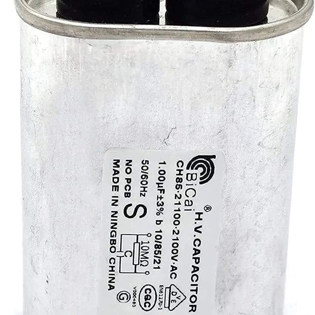 13QBP21100 High Voltage Capacitor 2100 vac, 1.0 mfd uf Exact Replacement Parts