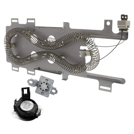 8544771 - 280148 Dryer Heater and Thermostat Kit Replaces WP8544771, 280148 Exact Replacement Parts