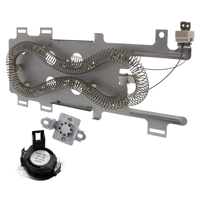 8544771 - 280148 Dryer Heater and Thermostat Kit Replaces WP8544771, 280148 Exact Replacement Parts