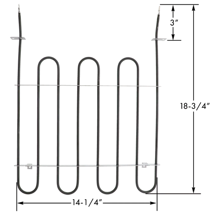 ERP B3800 Oven Bake Element Replaces 316413800 Exact Replacement Parts
