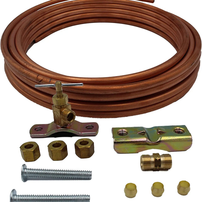 CIM15 Ice Maker (Copper) 15 Feet Copper Tubing and Self Tapping Saddle Valve Choice Manufactured Parts