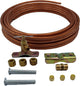 CIM15 Ice Maker (Copper) 15 Feet Copper Tubing and Self Tapping Saddle Valve